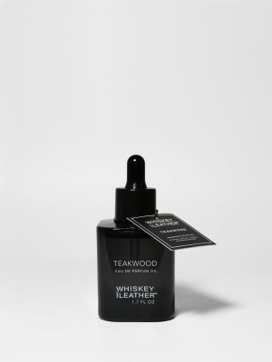 Teakwood 50ml Whiskey and Leather Perfume Oil Dropper