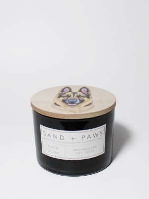 Sand + Paws Black Cedar 12 oz scented candle