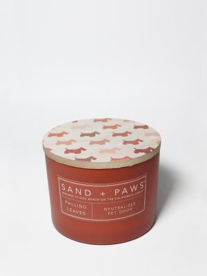 Sand + Paws Falling Leaves 12 oz scented candle