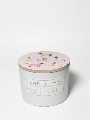 Sand + Paws Vanilla Oud 12 oz scented candle