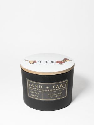 Sand + Paws Winter White 12 oz scented candle